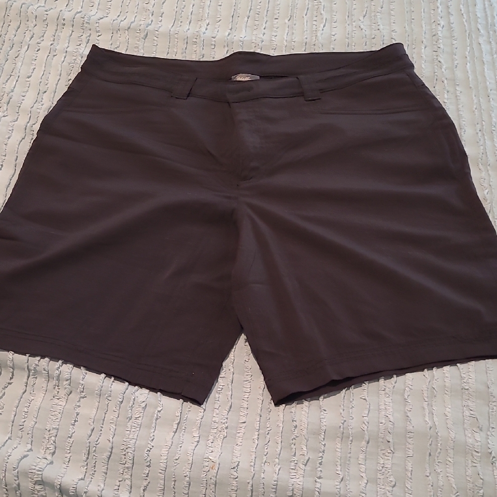 Eddie Bauer Black Flat Front Shorts Comfortable Design